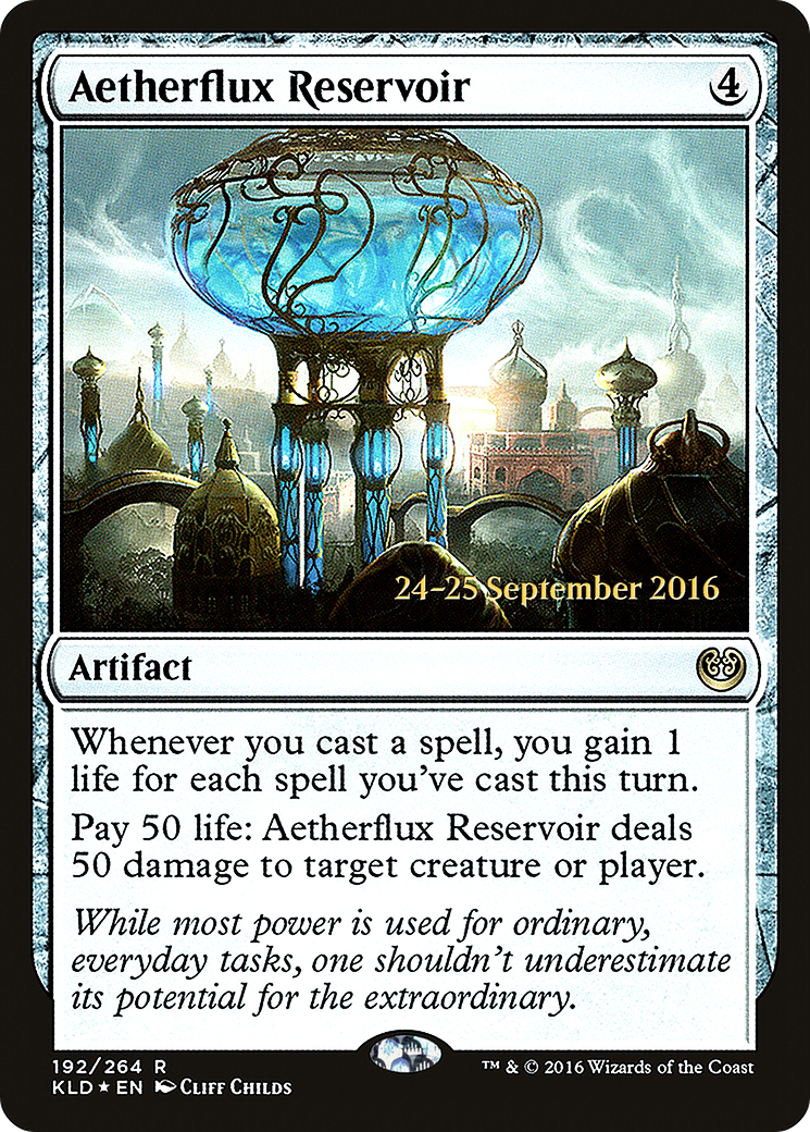 Aetherflux Reservoir [Kaladesh Prerelease Promos] - The Mythic Store | 24h Order Processing