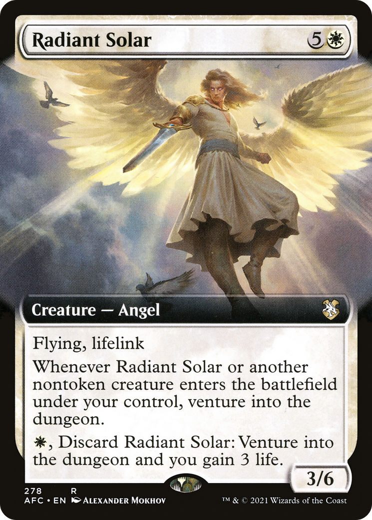 Radiant Solar (Extended Art) [Dungeons & Dragons: Adventures in the Forgotten Realms Commander] - The Mythic Store | 24h Order Processing