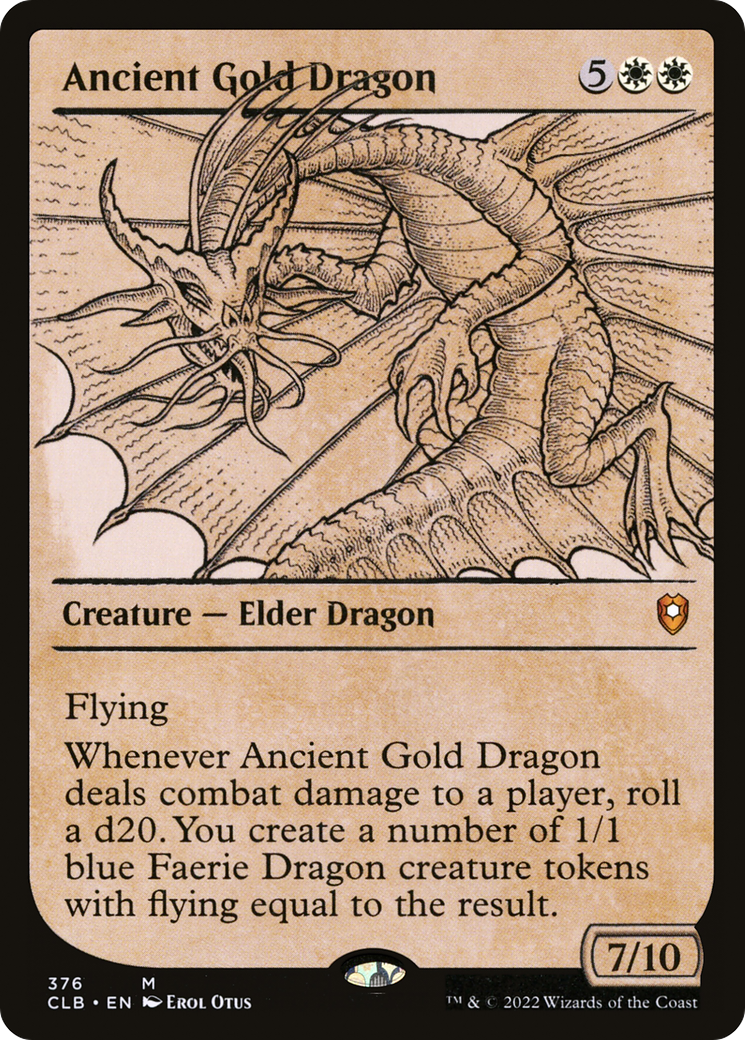 Ancient Gold Dragon (Showcase) [Commander Legends: Battle for Baldur's Gate] - The Mythic Store | 24h Order Processing