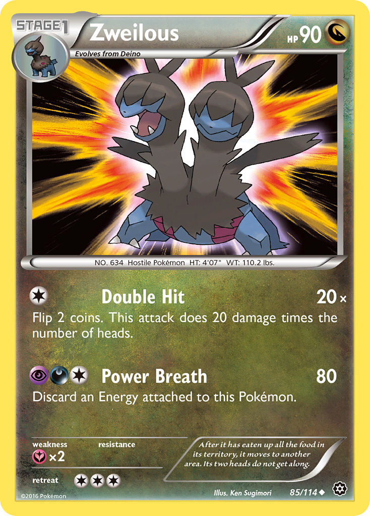 Zweilous (85/114) [XY: Steam Siege] - The Mythic Store | 24h Order Processing