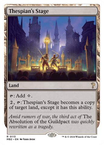Thespian's Stage (White Border) [Mystery Booster 2] - The Mythic Store | 24h Order Processing