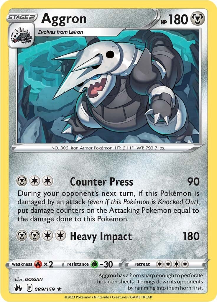 Aggron (089/159) [Sword & Shield: Crown Zenith] - The Mythic Store | 24h Order Processing