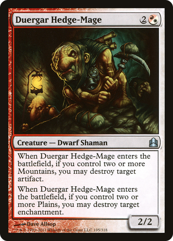 Duergar Hedge-Mage [Commander 2011] - The Mythic Store | 24h Order Processing