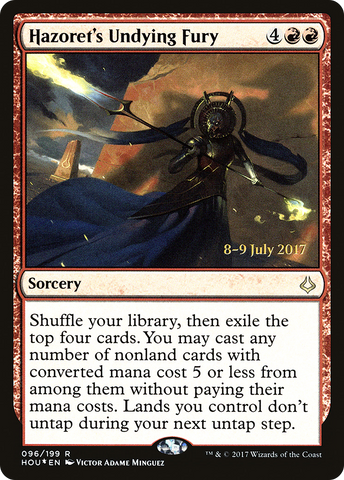 Hazoret's Undying Fury [Hour of Devastation Prerelease Promos] - The Mythic Store | 24h Order Processing