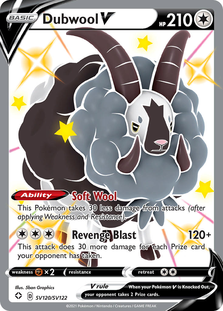 Dubwool V (SV120/SV122) [Sword & Shield: Shining Fates] - The Mythic Store | 24h Order Processing