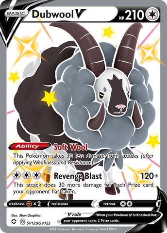 Dubwool V (SV120/SV122) [Sword & Shield: Shining Fates] - The Mythic Store | 24h Order Processing