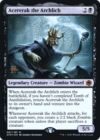 Acererak the Archlich [Dungeons & Dragons: Adventures in the Forgotten Realms Prerelease Promos] - The Mythic Store | 24h Order Processing