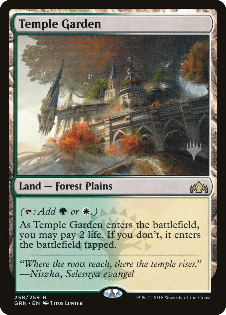 Temple Garden (Promo Pack) [Guilds of Ravnica Promos] - The Mythic Store | 24h Order Processing