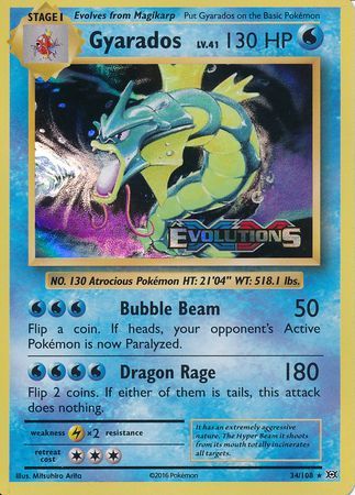Gyarados (34/108) (XY Evolutions Prerelease) [XY: Black Star Promos] - The Mythic Store | 24h Order Processing