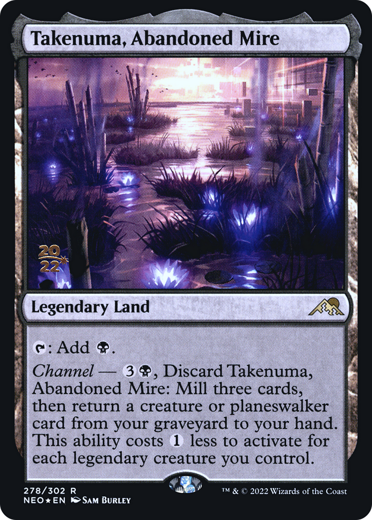 Takenuma, Abandoned Mire [Kamigawa: Neon Dynasty Prerelease Promos] - The Mythic Store | 24h Order Processing