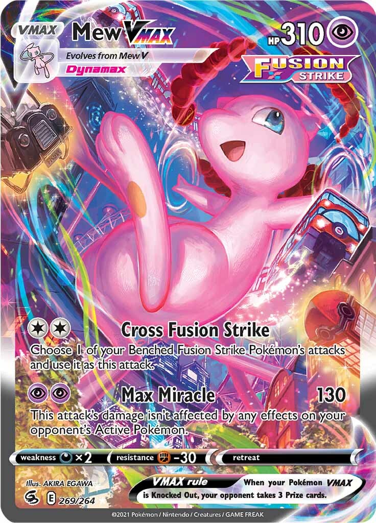 Mew VMAX (269/264) [Sword & Shield: Fusion Strike] - The Mythic Store | 24h Order Processing