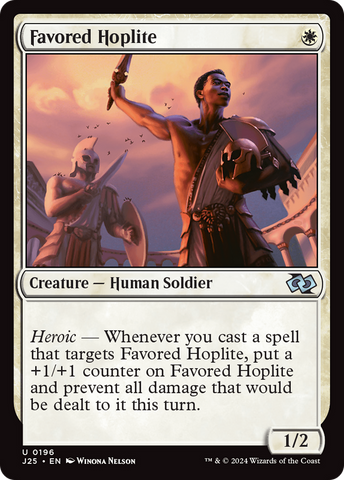 Favored Hoplite [Foundations Jumpstart] - The Mythic Store | 24h Order Processing