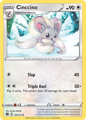 Cinccino (125/172) [Sword & Shield: Brilliant Stars] - The Mythic Store | 24h Order Processing