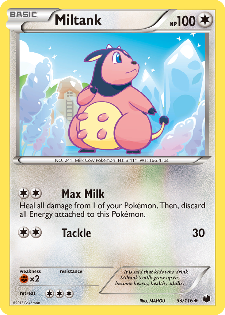Miltank (93/116) [Black & White: Plasma Freeze] - The Mythic Store | 24h Order Processing