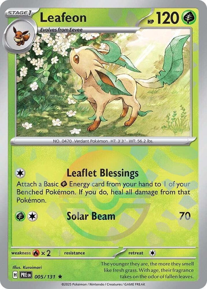 Leafeon (005/131) (Poke Ball Pattern) [Scarlet & Violet: Prismatic Evolutions] - The Mythic Store | 24h Order Processing