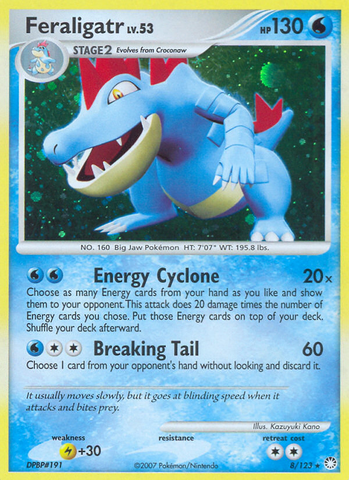 Feraligatr (8/123) [Diamond & Pearl: Mysterious Treasures] - The Mythic Store | 24h Order Processing