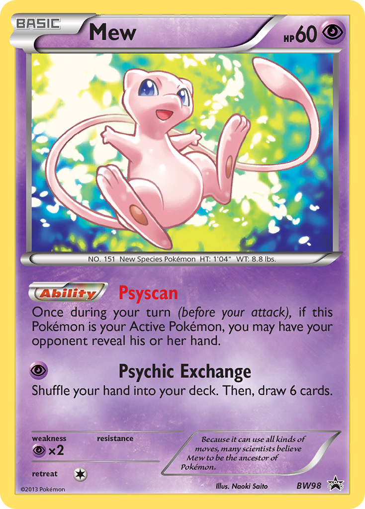 Mew (BW98) [Black & White: Black Star Promos] - The Mythic Store | 24h Order Processing