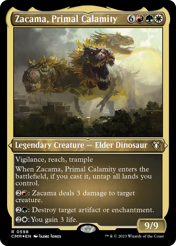 Zacama, Primal Calamity (Foil Etched) [Commander Masters] - The Mythic Store | 24h Order Processing