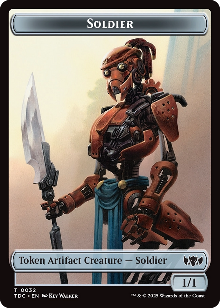 Solider (0032) // Copy Double-Sided Token [Tarkir: Dragonstorm Commander Tokens] - The Mythic Store | 24h Order Processing