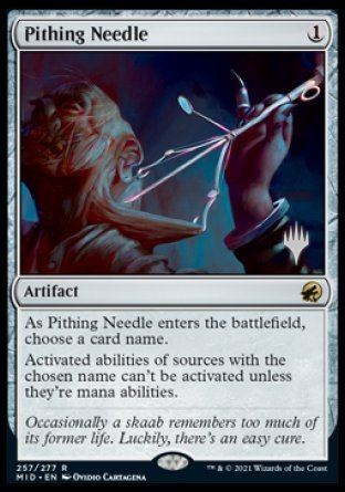 Pithing Needle (Promo Pack) [Innistrad: Midnight Hunt Promos] - The Mythic Store | 24h Order Processing
