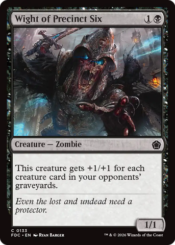 Wight of Precinct Six [Foundations Commander] - The Mythic Store | 24h Order Processing