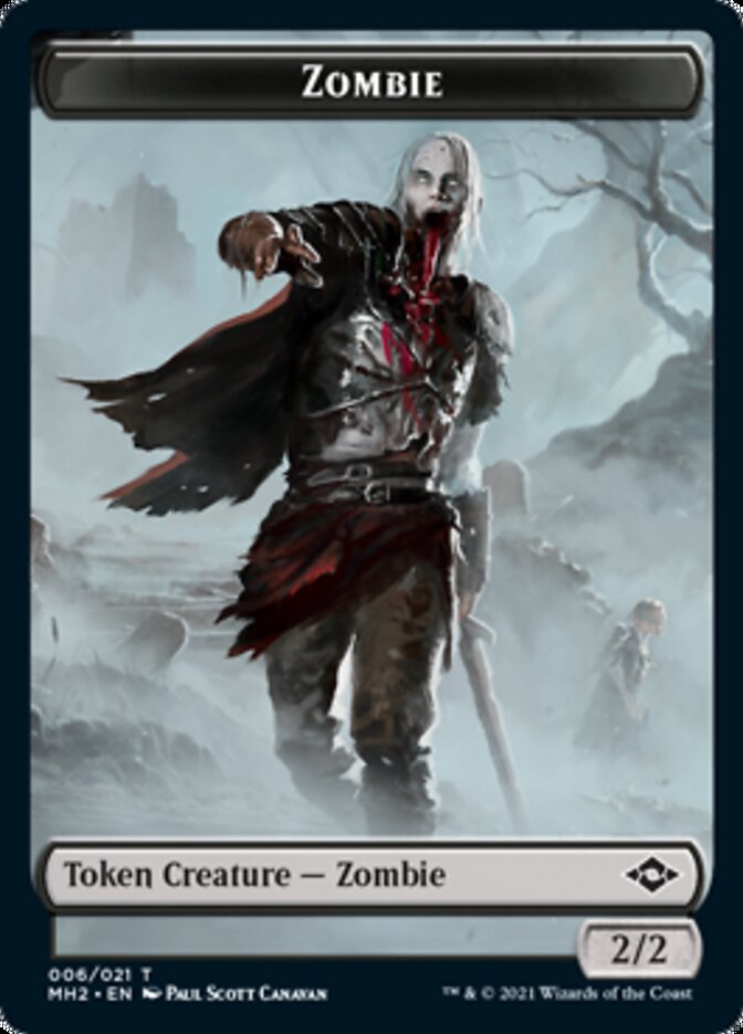 Clue (14) // Zombie Double-Sided Token [Modern Horizons 2 Tokens] - The Mythic Store | 24h Order Processing
