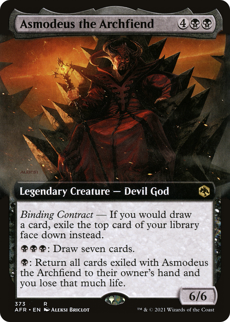 Asmodeus the Archfiend (Extended Art) [Dungeons & Dragons: Adventures in the Forgotten Realms] - The Mythic Store | 24h Order Processing