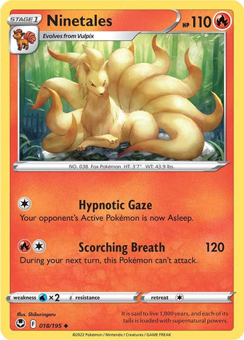 Ninetales (018/195) [Sword & Shield: Silver Tempest] - The Mythic Store | 24h Order Processing