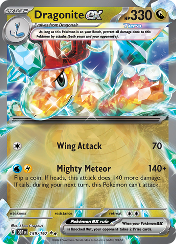 Dragonite ex (159/197) [Scarlet & Violet: Obsidian Flames] - The Mythic Store | 24h Order Processing