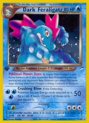 Dark Feraligatr (5/105) [Neo Destiny 1st Edition] - The Mythic Store | 24h Order Processing