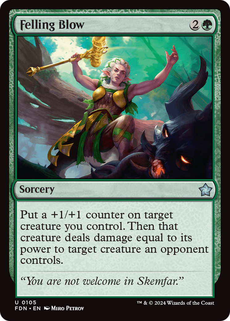 Felling Blow [Foundations] - The Mythic Store | 24h Order Processing