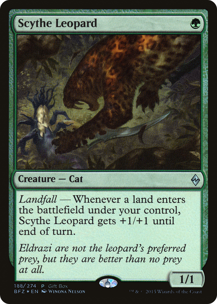 Scythe Leopard (Gift Box) [Battle for Zendikar Promos] - The Mythic Store | 24h Order Processing