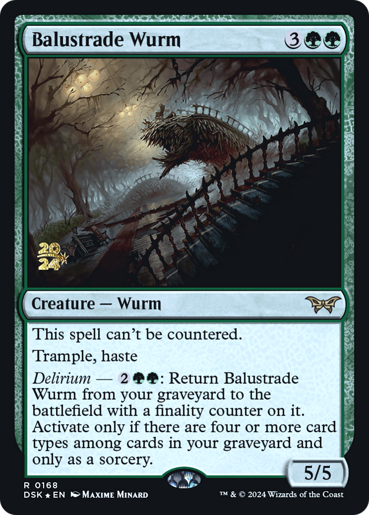 Balustrade Wurm [Duskmourn: House of Horror Prerelease Promos] - The Mythic Store | 24h Order Processing