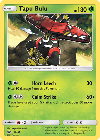 Tapu Bulu (SM61) [Sun & Moon: Black Star Promos] - The Mythic Store | 24h Order Processing