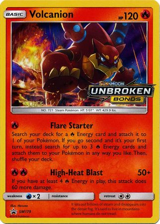 Volcanion (SM179) (Staff Prerelease Promo) [Sun & Moon: Black Star Promos] - The Mythic Store | 24h Order Processing
