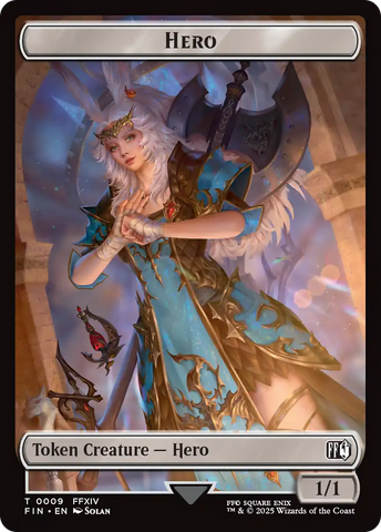Hero (0009) // Elemental Double-Sided Token [FINAL FANTASY Tokens] - The Mythic Store | 24h Order Processing