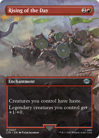 Rising of the Day (Borderless Alternate Art) [The Lord of the Rings: Tales of Middle-Earth] - The Mythic Store | 24h Order Processing
