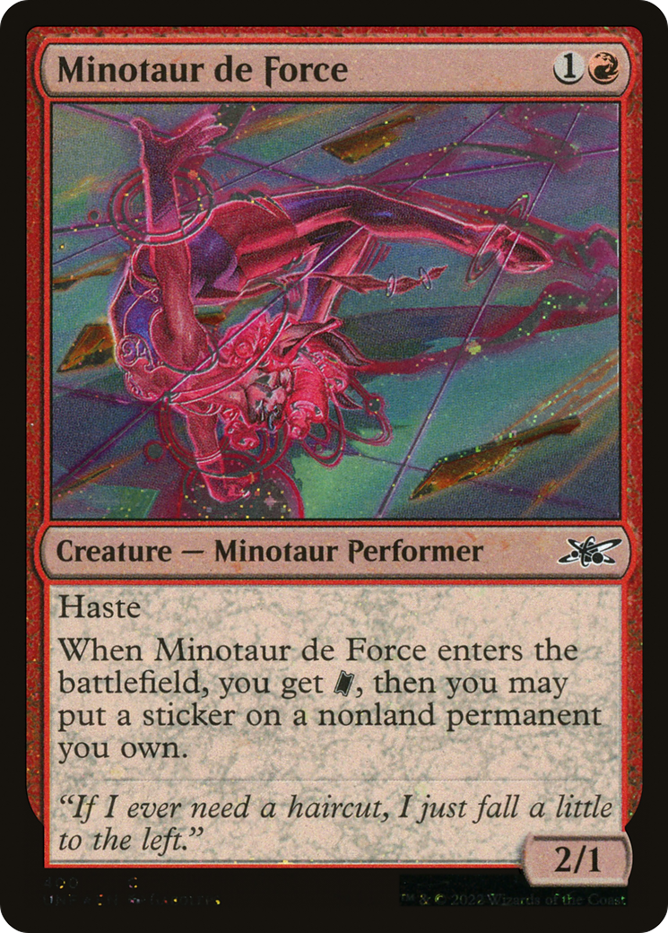Minotaur de Force (Galaxy Foil) [Unfinity] - The Mythic Store | 24h Order Processing
