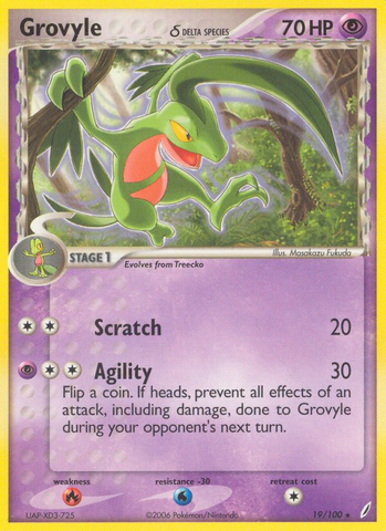 Grovyle(19/100) (Delta Species) [EX: Crystal Guardians] - The Mythic Store | 24h Order Processing