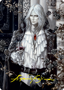 Sorin the Mirthless 2 Art Card (Gold-Stamped Signature) [Innistrad: Crimson Vow Art Series] - The Mythic Store | 24h Order Processing