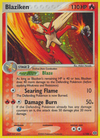 Blaziken (1/106) (Theme Deck Exclusive) [EX: Emerald] - The Mythic Store | 24h Order Processing