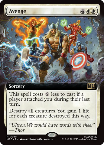 Avenge (Extended Art) [Marvel Super Heroes Commander] - The Mythic Store | 24h Order Processing