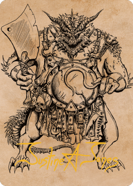 Thrakkus the Butcher Art Card (Gold-Stamped Signature) [Commander Legends: Battle for Baldur's Gate Art Series] - The Mythic Store | 24h Order Processing