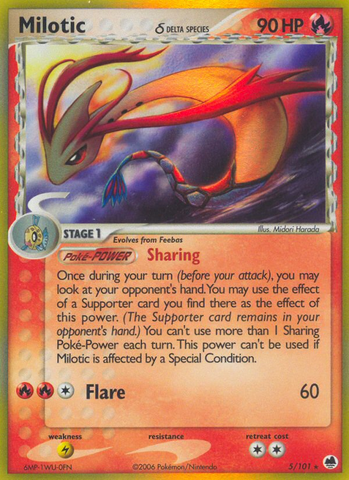 Milotic (5/101) (Delta Species) [EX: Dragon Frontiers] - The Mythic Store | 24h Order Processing