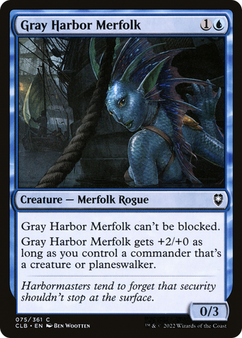 Gray Harbor Merfolk [Commander Legends: Battle for Baldur's Gate] - The Mythic Store | 24h Order Processing