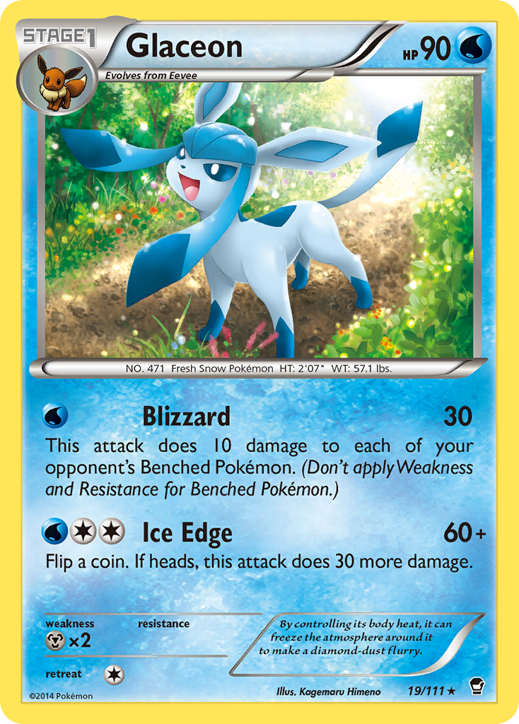 Glaceon (19/111) [XY: Furious Fists] - The Mythic Store | 24h Order Processing