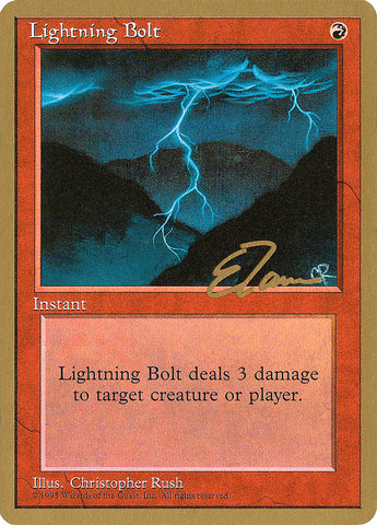 Lightning Bolt (Eric Tam) [Pro Tour Collector Set] - The Mythic Store | 24h Order Processing