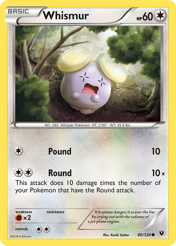 Whismur (80/124) [XY: Fates Collide] - The Mythic Store | 24h Order Processing