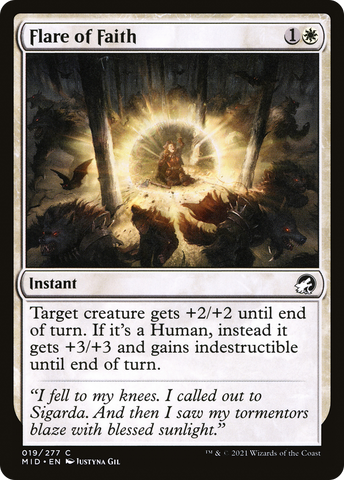 Flare of Faith [Innistrad: Midnight Hunt] - The Mythic Store | 24h Order Processing
