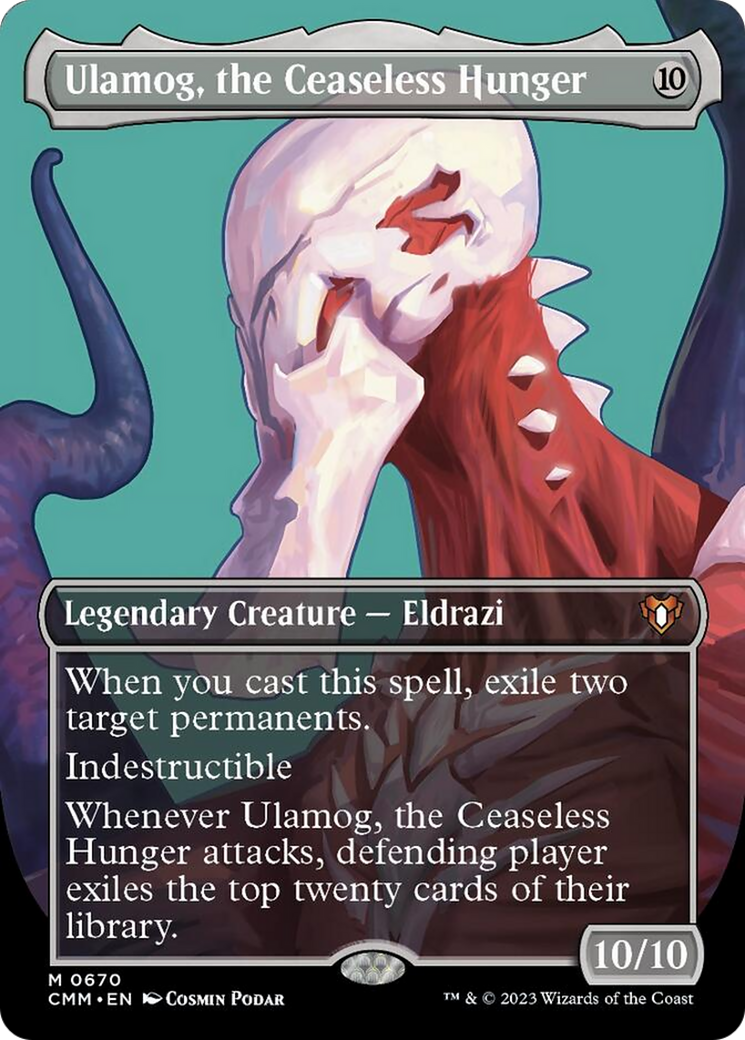 Ulamog, the Ceaseless Hunger (Borderless Profile) [Commander Masters] - The Mythic Store | 24h Order Processing